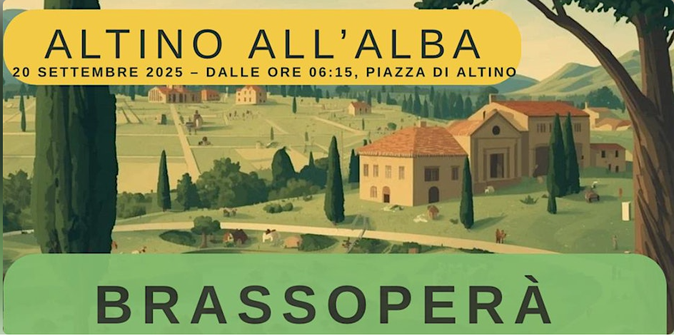 Locandina Altino all'alba - BrassOperà in concerto