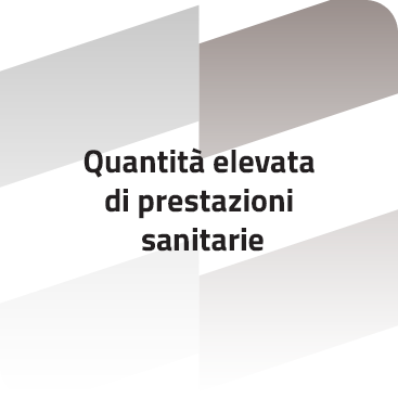 Quantità elevata di prestazioni sanitarie